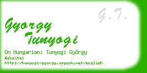 gyorgy tunyogi business card